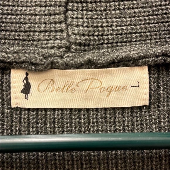 Belle poque gray women’s Vintage Cardigan Sweater size large - Picture 2 of 10